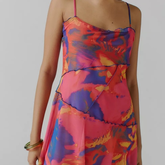 Urban Outfitters Moxie Mesh Mini Slip Dress - Picture 6 of 6